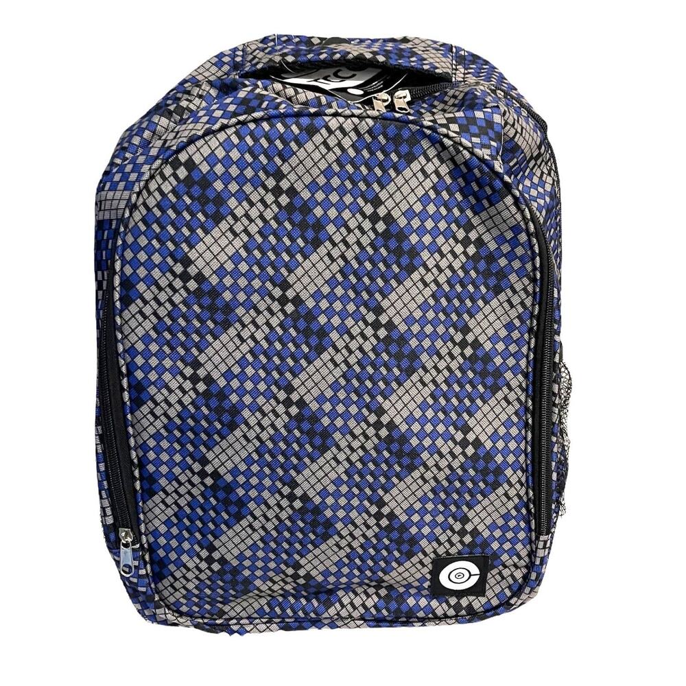 NEW 17” Blue Gray BACKPACK Zip Storage Mesh Side Pockets Boys Girls Travel Camp